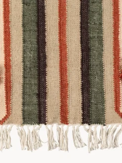 Alfombra artesanal con borlas Haydon, tamaños diferentes