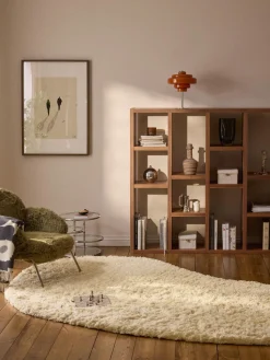 Alfombra artesanal con forma orgánica Tully