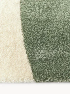 Alfombra artesanal de lana con estampado abstracto Talitha