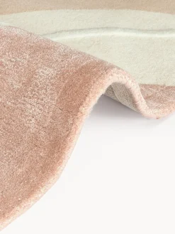 Alfombra artesanal de lana con estampado abstracto Talitha