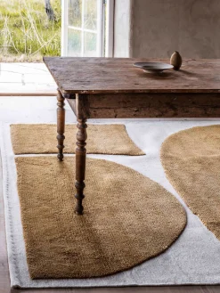 Alfombra artesanal de lana de pelo corto Gotland