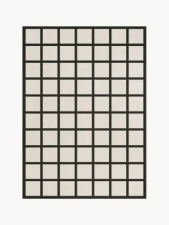 Alfombra artesanal de lana de pelo corto Avenue Checked