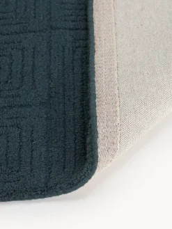 Alfombra artesanal de lana con estampado geométrico Alexia