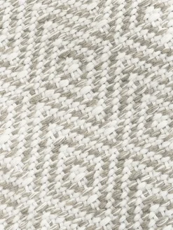 Alfombra artesanal exterior con estampado de rombos vintage Rika