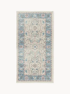 Alfombra artesanal exterior con estampado vintage Leonato