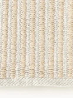 Alfombra artesanal para exterior a rayas Turner