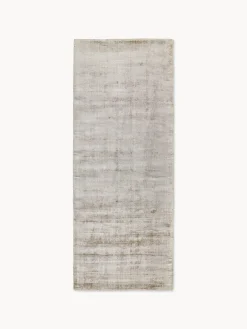 Alfombra corredor artesanal de viscosa Jane