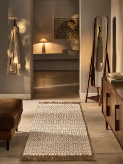 Alfombra corredor artesanal de yute Ramos