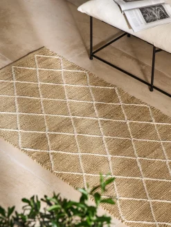 Alfombra corredor artesanal de yute Kunu