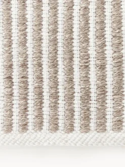 Alfombra corredor artesanal para exterior a rayas Turner