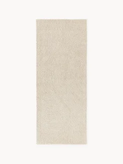 Alfombra corredor de lana artesanal de pelo corto Eleni