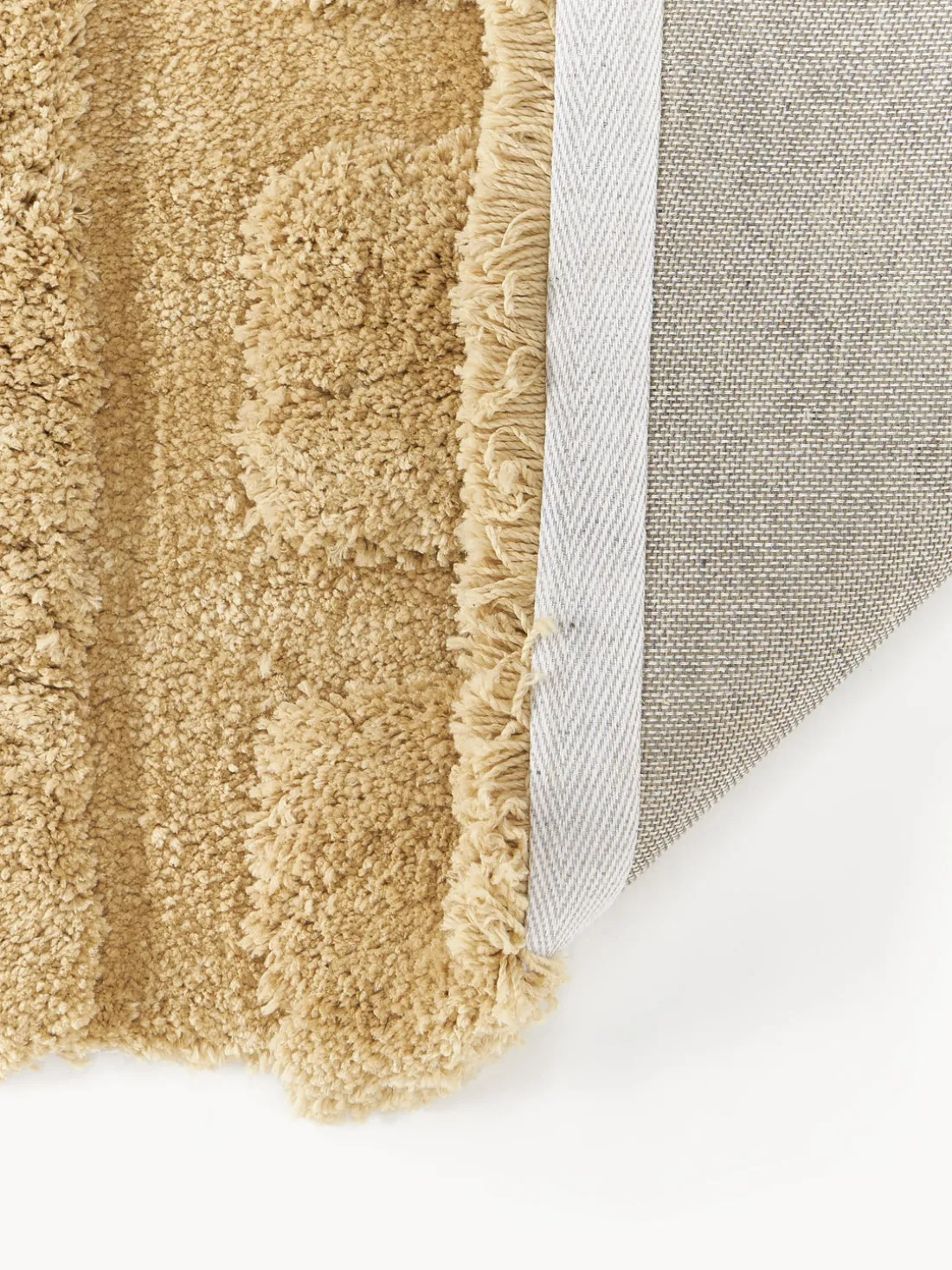 Alfombra corredor de pelo largo texturizada Genève