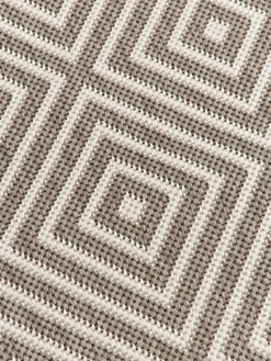 Alfombra corredor exterior reversible en rombos Reddy