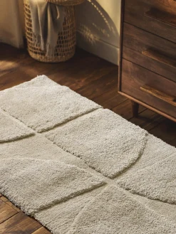 Alfombra corredor texturizada de pelo largo Jade