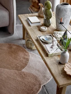 Alfombra de lana con forma orgánica Denton