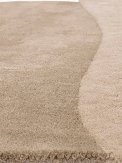 Alfombra de lana con forma orgánica Denton