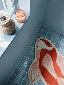 Alfombra de lana de forma orgánica Koi