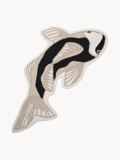 Alfombra de lana de forma orgánica Koi