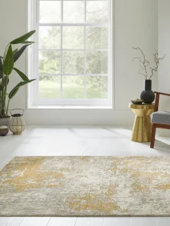 Alfombra de pelo corto con motivos abstractos Rossa