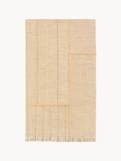 Alfombra de pelo corto con flecos diseño Folkform Monochrome