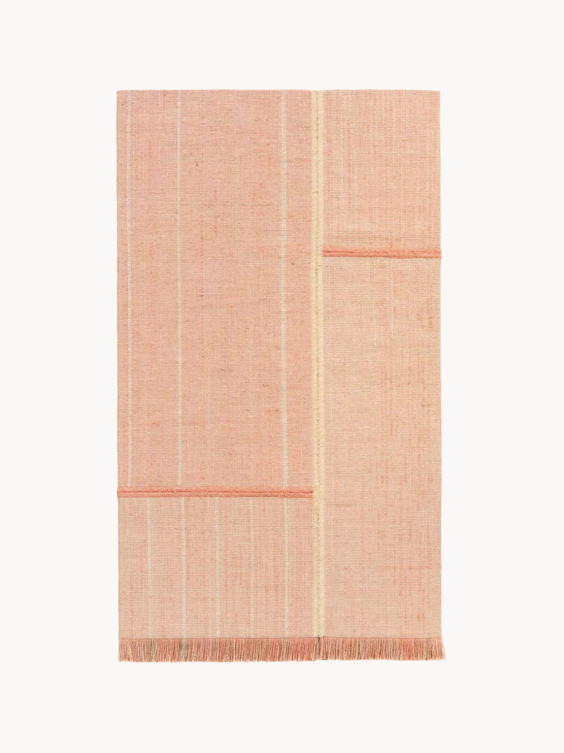 Alfombra de pelo corto con flecos diseño Folkform Monochrome