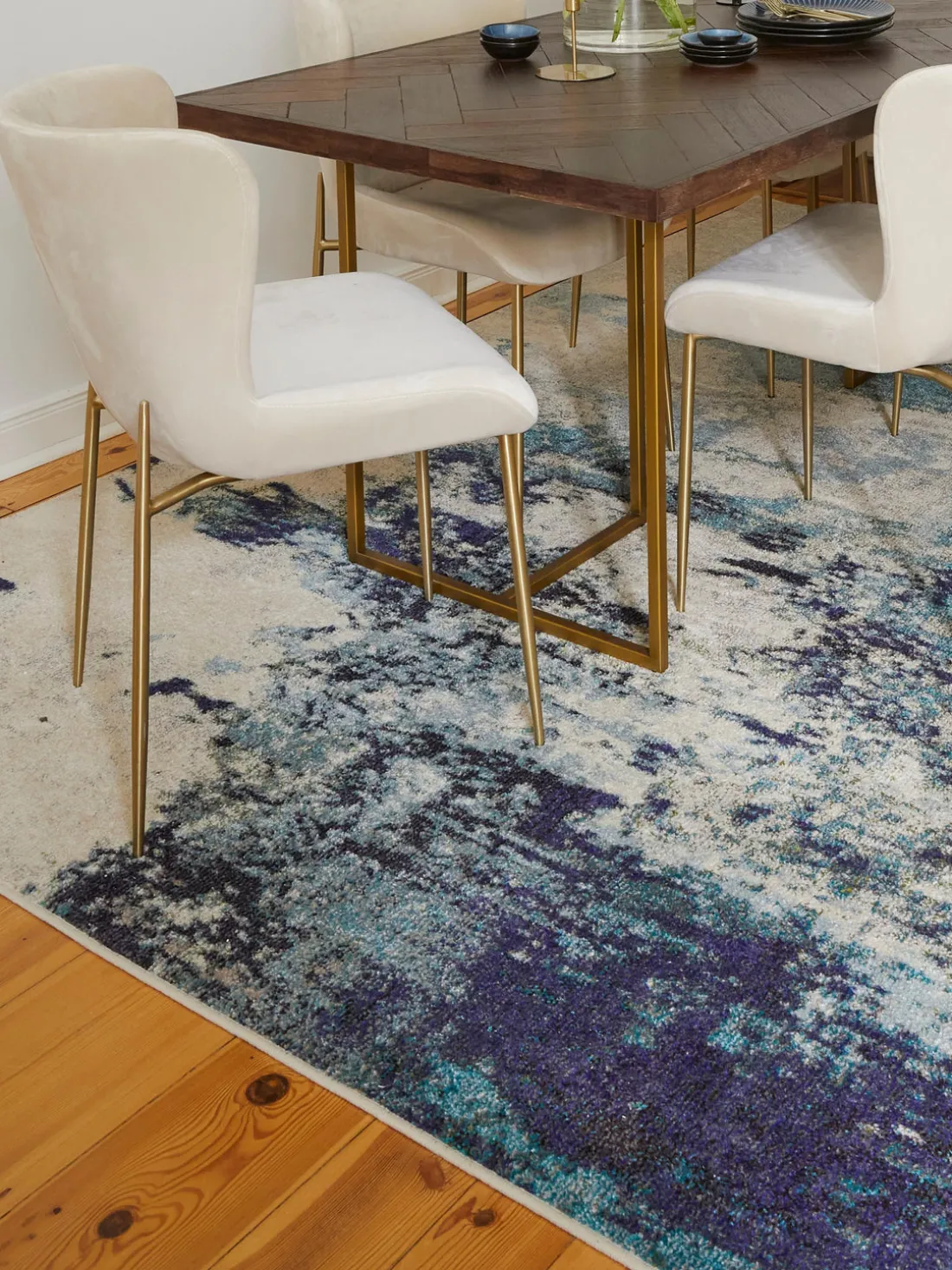 Alfombra de pelo corto de diseño Celestial
