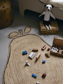 Alfombra de yute artesanal Pear