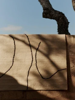 Alfombra de yute tejida a mano Gesso