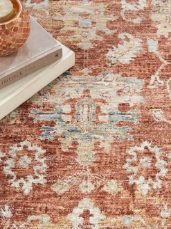 Alfombra estampada de pelo corto Sahar