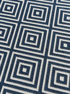 Alfombra exterior reversible en rombos Reddy