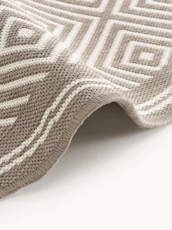 Alfombra exterior reversible redonda en rombos Reddy