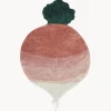 Alfombra infantil artesanal Ramona the Radish, lavable