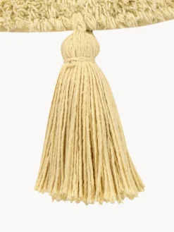 Alfombra infantil artesanal con borlas You're My Sunshine, lavable