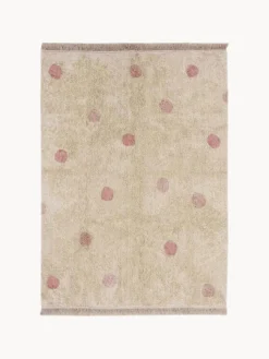 Alfombra infantil artesanal Hippy Dots, lavable