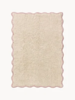 Alfombra infantil artesanal de algodón Lia, lavable