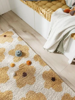 Alfombra infantil con estampado floral Gobi