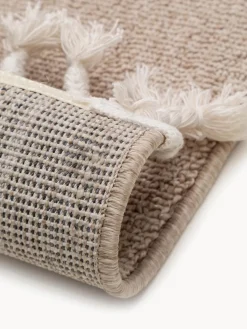 Alfombra infantil texturizada con borlas Momo