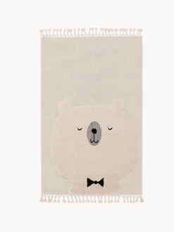 Alfombra infantil texturizada con borlas Momo