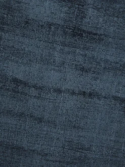 Alfombra redonda artesanal de viscosa Jane