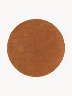 Alfombra redonda de algodón artesanal Lora