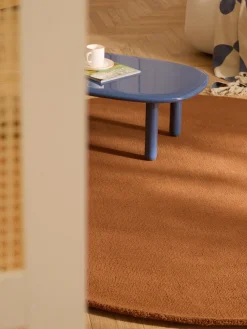 Alfombra redonda de algodón artesanal Lora