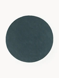 Alfombra redonda de algodón artesanal Lora