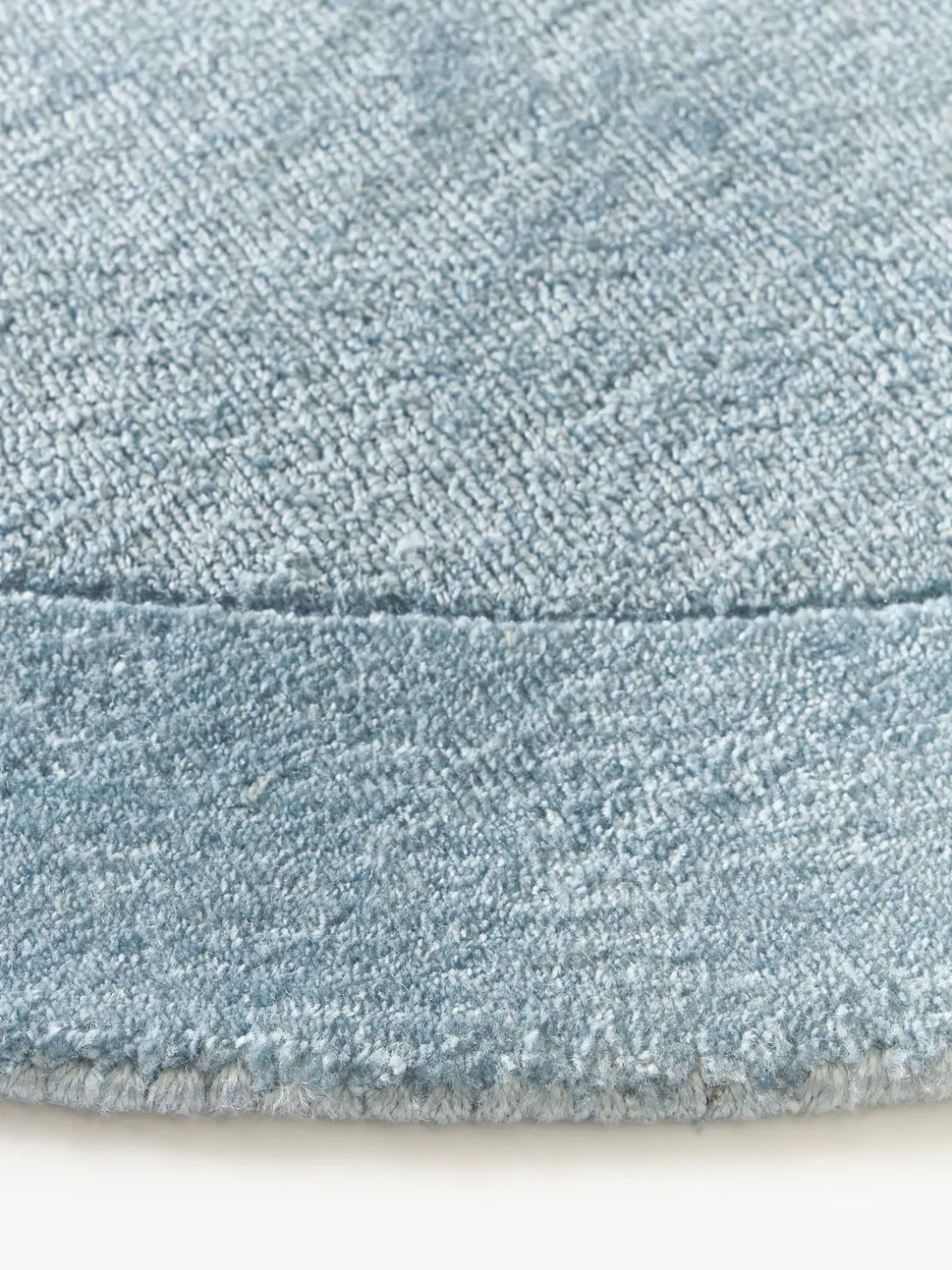 Alfombra redonda de pelo corto Kari