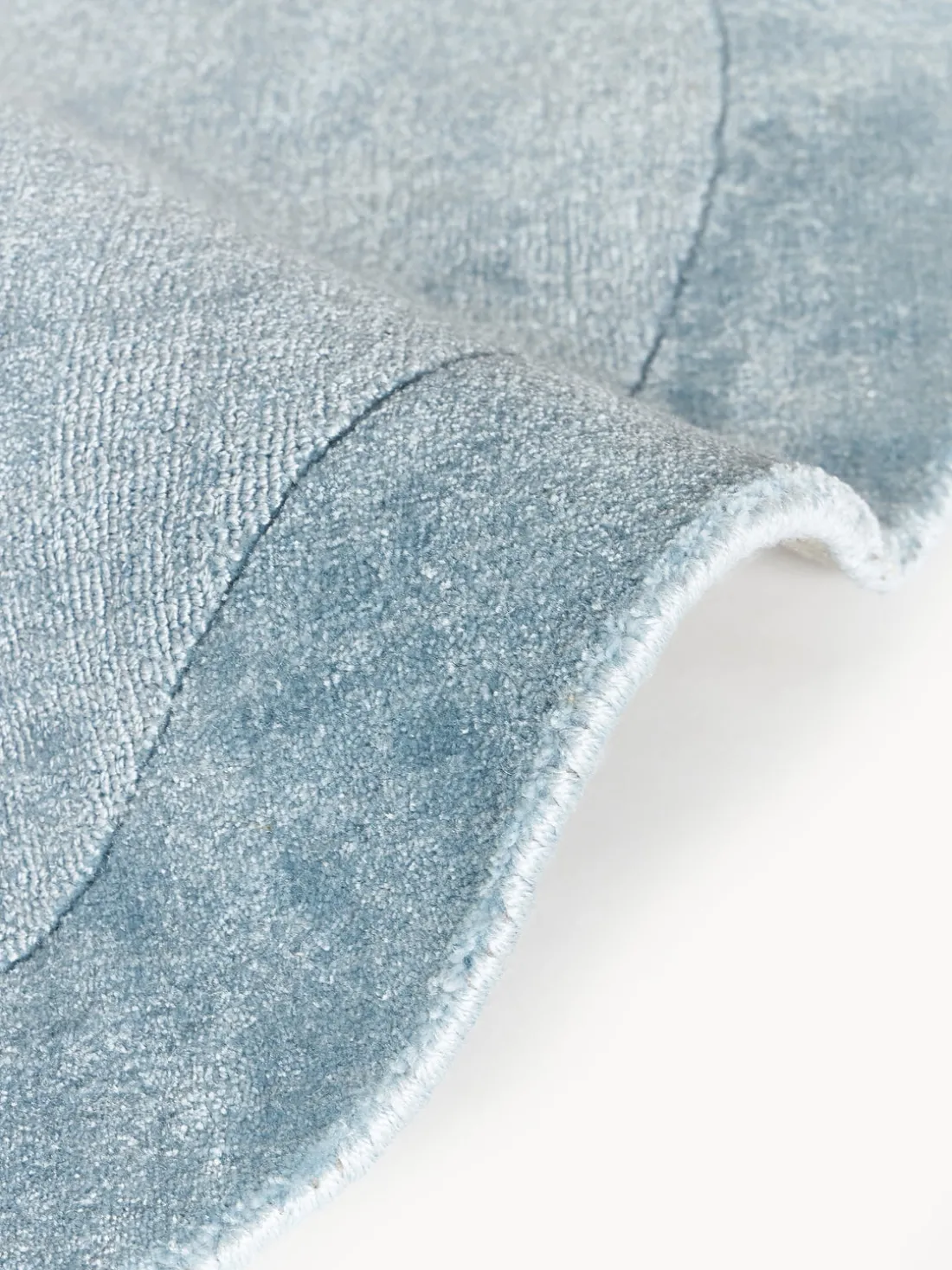 Alfombra redonda de pelo corto Kari