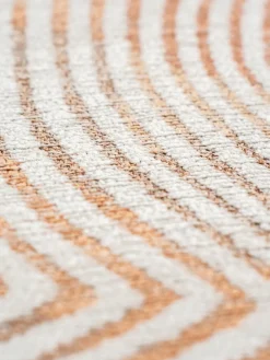 Alfombra redonda de tejido plano Coral