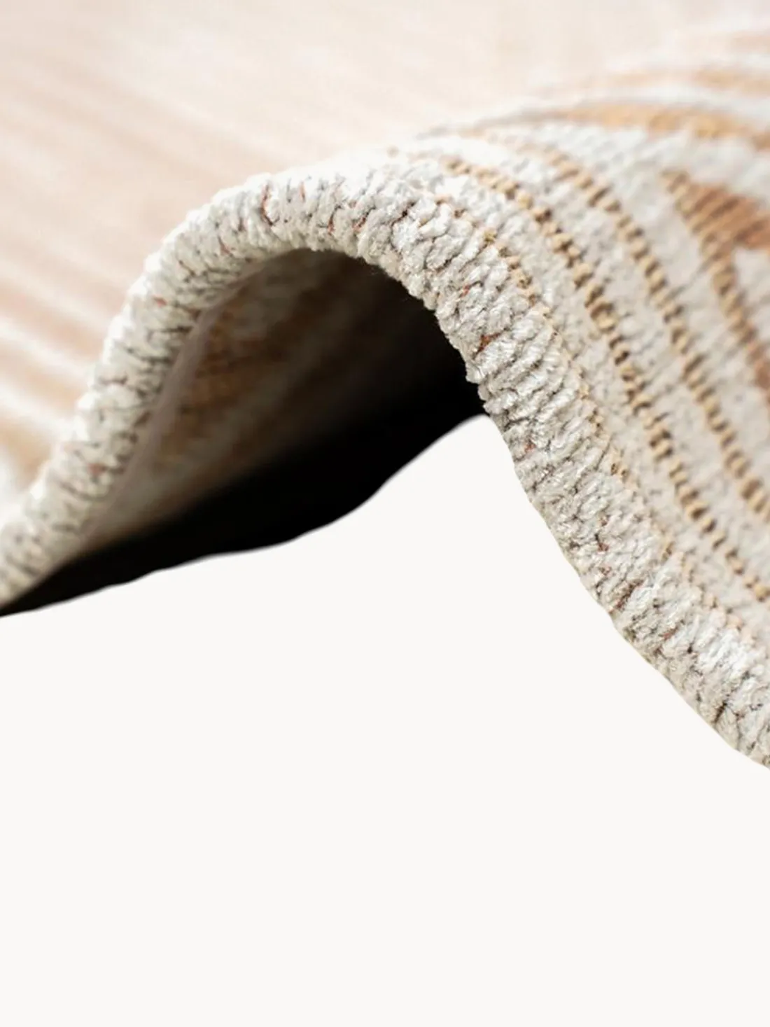 Alfombra redonda de tejido plano Coral