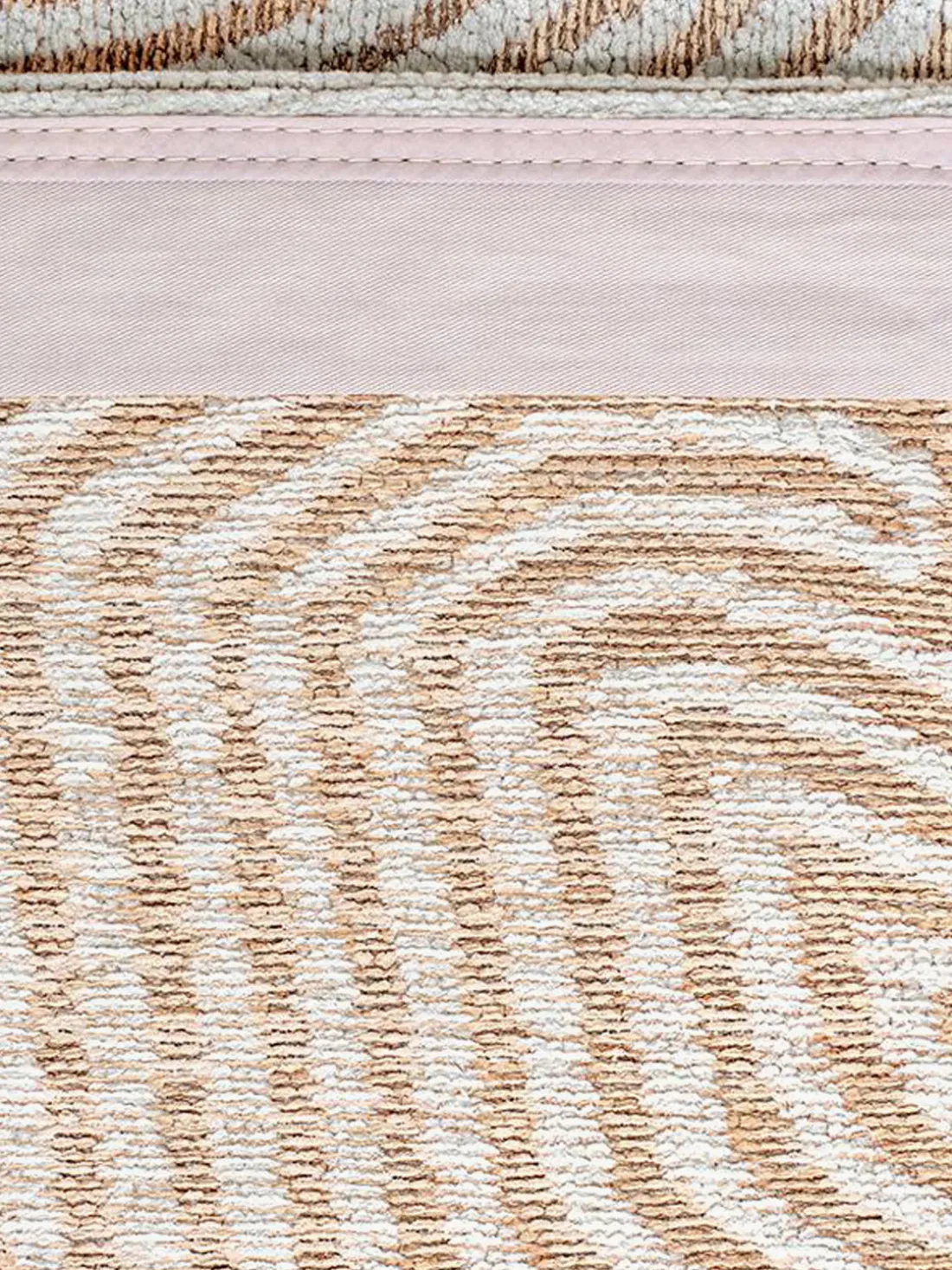 Alfombra redonda de tejido plano Coral