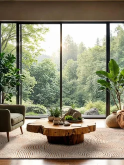 Alfombra tejida Jacquard Coral