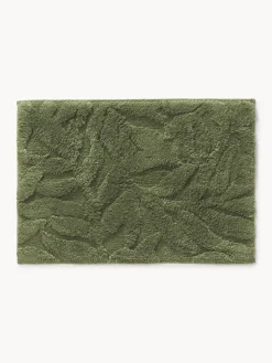 Alfombrilla de baño antideslizante con diseño en relieve Leaf