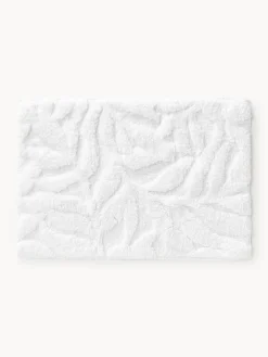 Alfombrilla de baño antideslizante con diseño en relieve Leaf